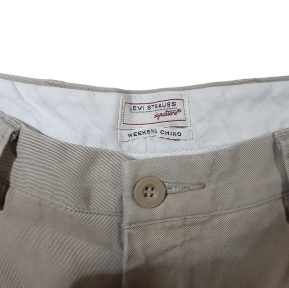 Signature by Levi Strauss & Co Men's Weekend Chino Tan Size 30/32 - Picture 3 of 5